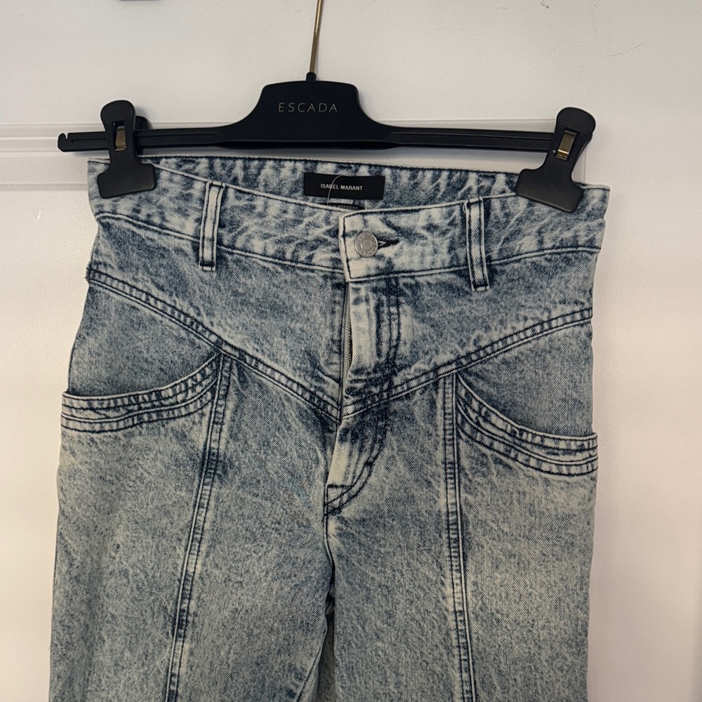 Isabel Marant Light Blue Straight Leg Jeans